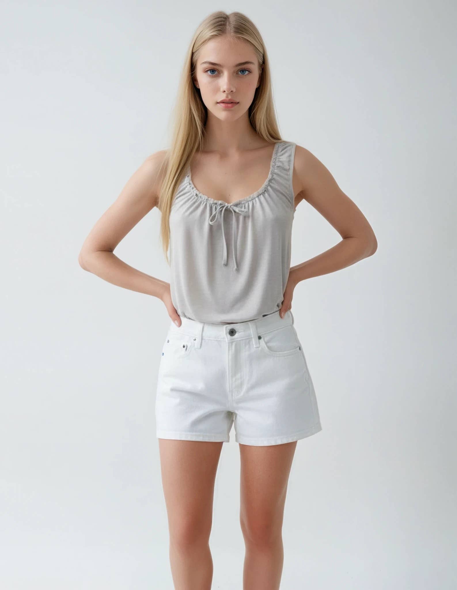 TANK TOP WHITE ROSE